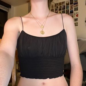 Urban Outfitters Black Crop Top